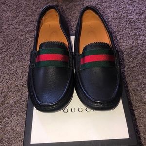 Black boys Gucci loafers